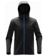 KSH-1 Stormtech Orbiter Hooded Soft Shell Jacket Black / Azure colour image